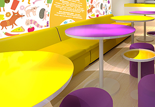 德善集團(tuán)旗下的兒童主題連鎖餐廳設(shè)計完成