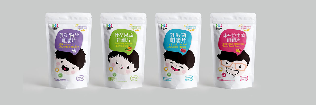 寶樂(lè)佳兒童咀嚼片包裝設(shè)計(jì)