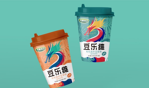 騰龍呈祥·豆?jié){粉包裝設計